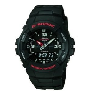 Casio Men's G100-1BV G-Shock Watch in Black Resin