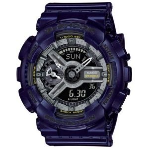 New! G-Shock S-Series Small Analog Digital 3D Dark Metallic Blue Resin Watch