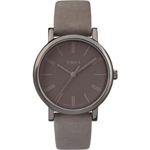 Timex TW2P96400 Ladies Originals Tonal Grey Leather Strap Watch