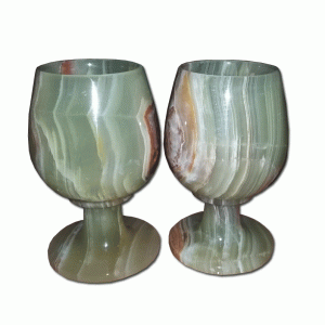 Wine Glasses Set of 2 - Handmade Marble Champagne Glasses!