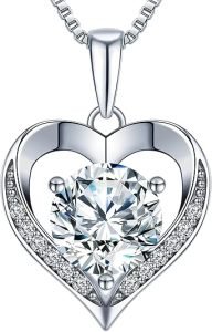 Heart Pendant Necklace Gifts for Wife
