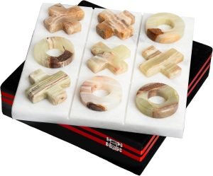 Luxury Marble Tic Tac Toe Game
