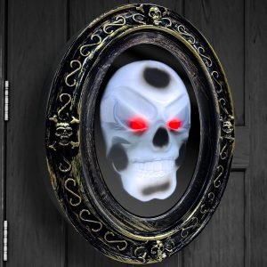 Animatronic Talking Haunted Mirror with Creepy Sound and Light