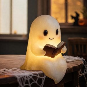 Halloween Ghost Reading Book Lamp